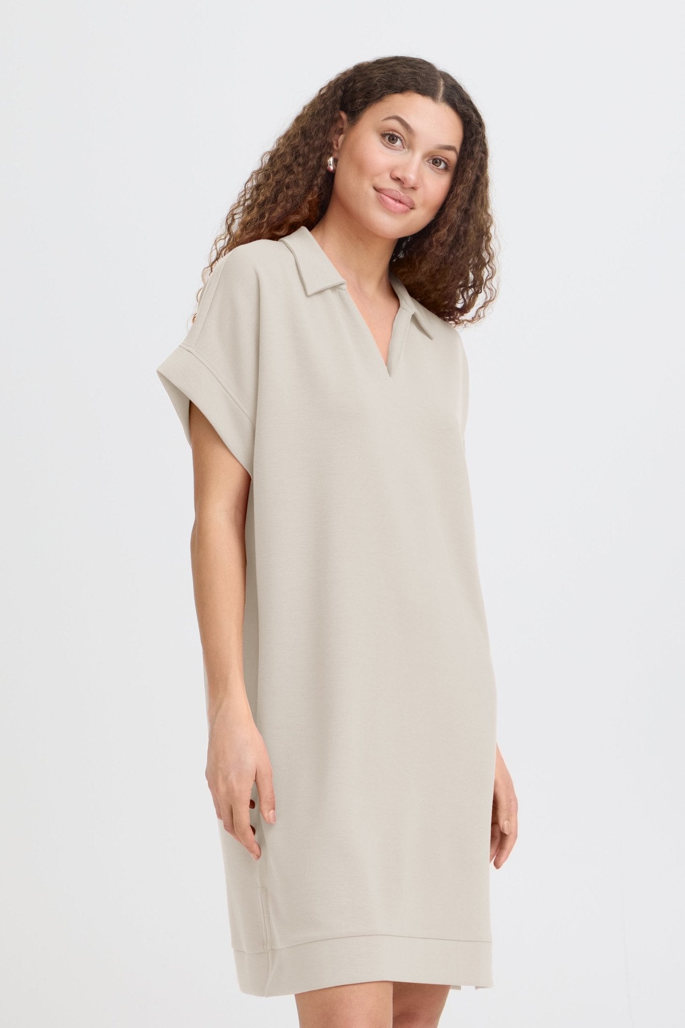 Aurora Dress by Fransa - Gray Morn - Blue Sky Fashions & Lingerie