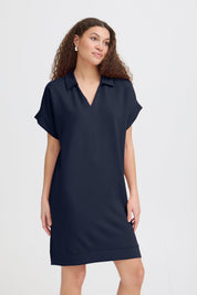 Aurora Dress by Fransa - Navy - Blue Sky Fashions & Lingerie