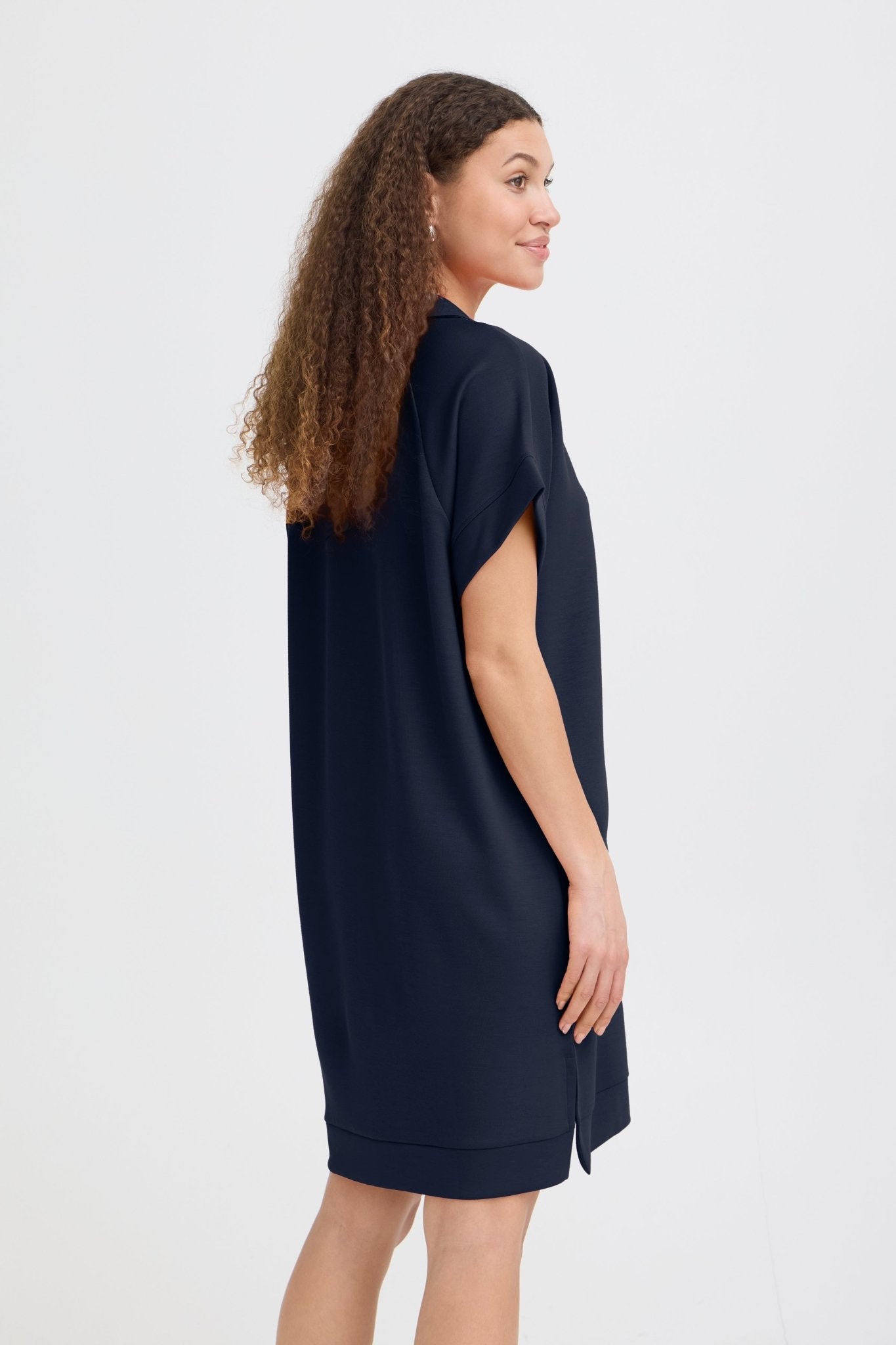 Aurora Dress by Fransa - Navy - Blue Sky Fashions & Lingerie