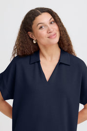 Aurora Dress by Fransa - Navy - Blue Sky Fashions & Lingerie