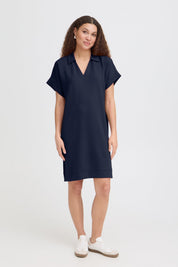 Aurora Dress by Fransa - Navy - Blue Sky Fashions & Lingerie