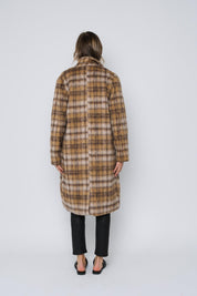 Avery Long Coat - Cagnac Plaid - Blue Sky Fashions & Lingerie