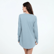 Back In Bed Rib Sleepshirt in Earl Grey - Blue Sky Fashions & Lingerie