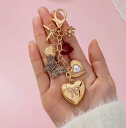 Bag Charm - Heart Bow Butterfly Charm Key Chain - Blue Sky Fashions & Lingerie