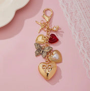 Bag Charm - Heart Bow Butterfly Charm Key Chain - Blue Sky Fashions & Lingerie