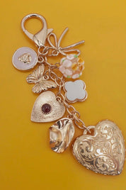 Bag Key Charm - Heart Bow Butterfly Clover - Blue Sky Fashions & Lingerie