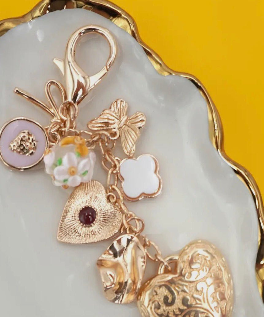 Bag Key Charm - Heart Bow Butterfly Clover - Blue Sky Fashions & Lingerie