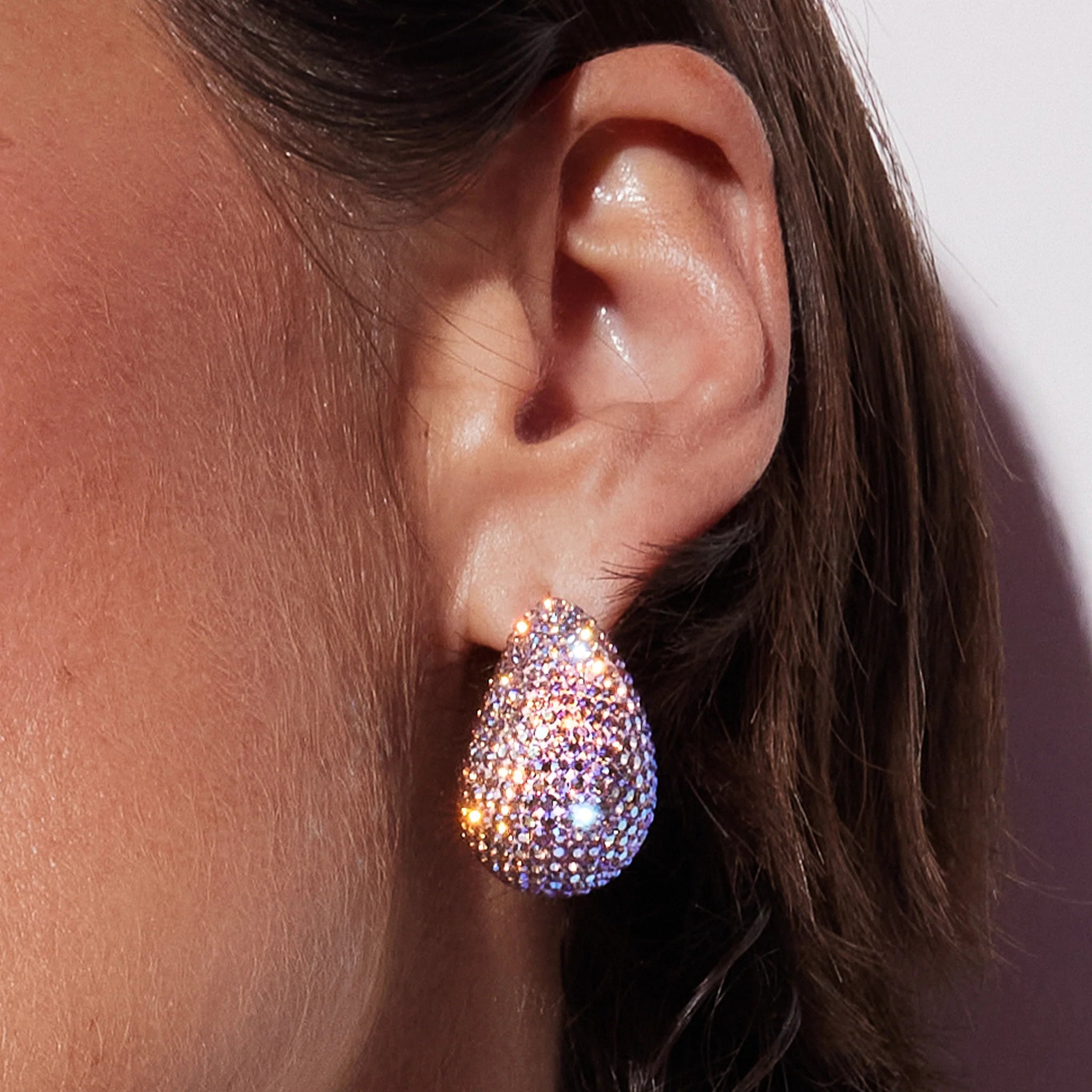 Ballet Slipper Dream Puff™ Sparkle Stud Earrings - Blue Sky Fashions & Lingerie