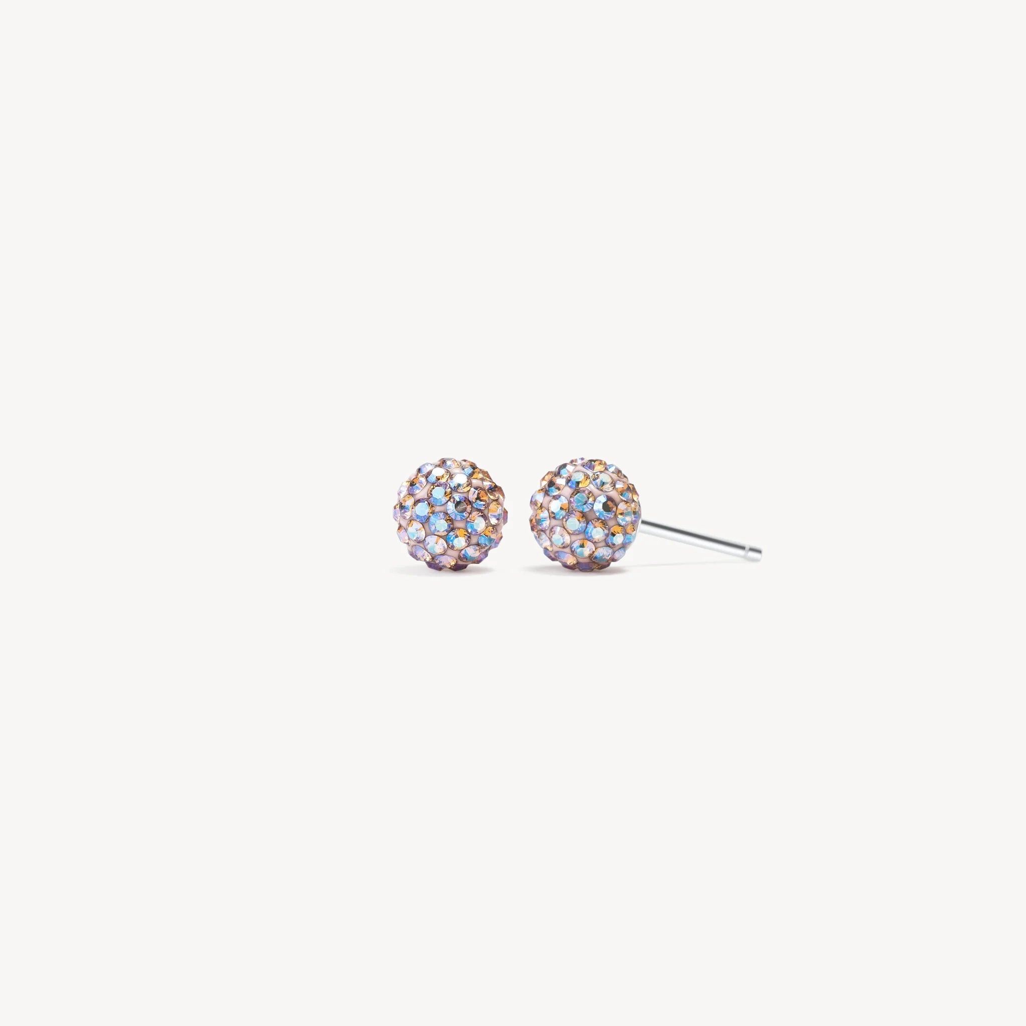 Ballet Slipper Sparkle Ball Stud Earrings - 10 mm - Blue Sky Fashions & Lingerie