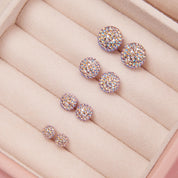 Ballet Slipper Sparkle Ball Stud Earrings - 10 mm - Blue Sky Fashions & Lingerie