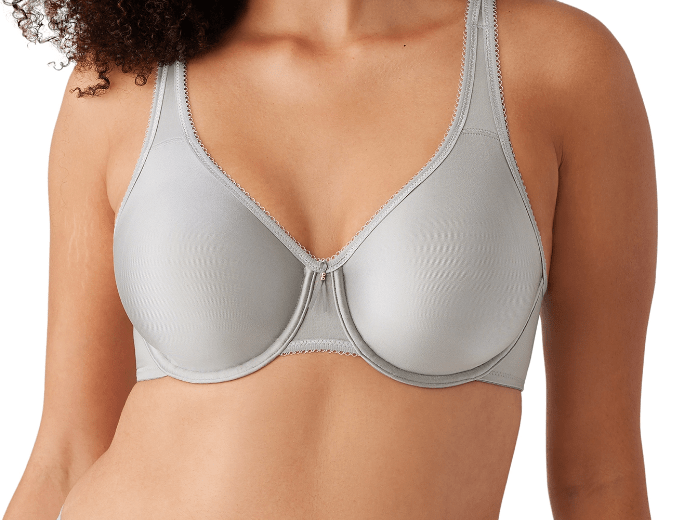 Basic Beauty Full Figure Seamless Underwire Bra Wacoal 855192 - Ultimate Grey - Blue Sky Fashions & Lingerie