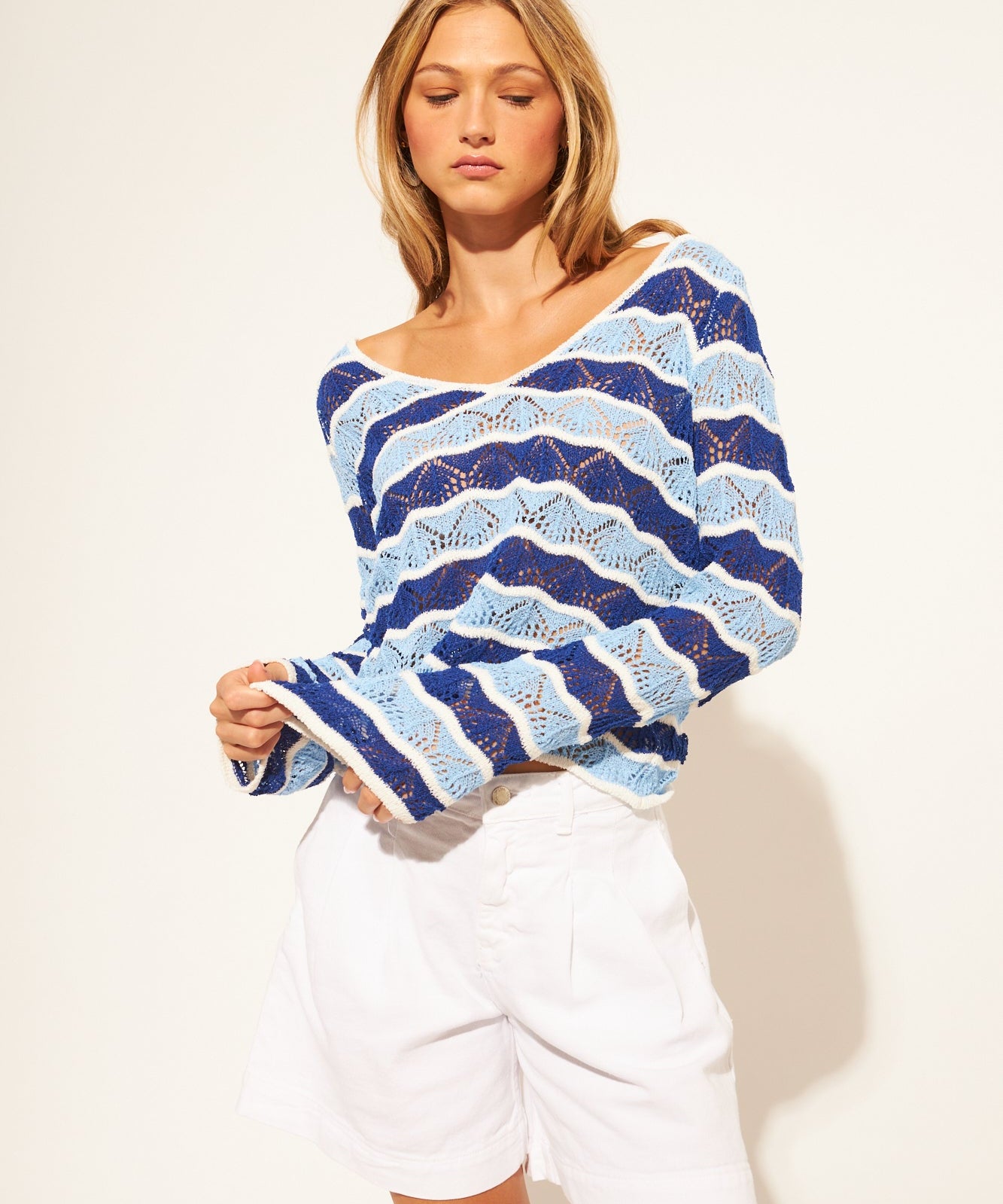 Bay WildWaves Sweater by John + Jenn - Blue Sky Fashions & Lingerie