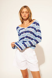Bay WildWaves Sweater by John + Jenn - Blue Sky Fashions & Lingerie