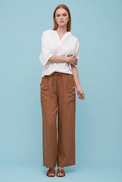 Beach Pocket Pants - Brown - Blue Sky Fashions & Lingerie