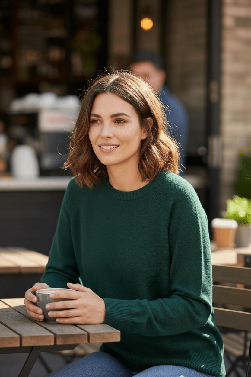 Begonia Sweater - Green - Blue Sky Fashions & Lingerie