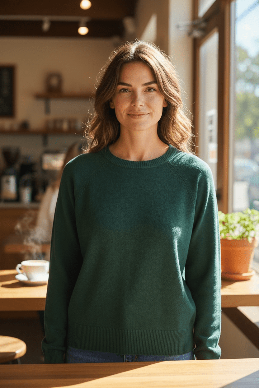 Begonia Sweater - Green - Blue Sky Fashions & Lingerie