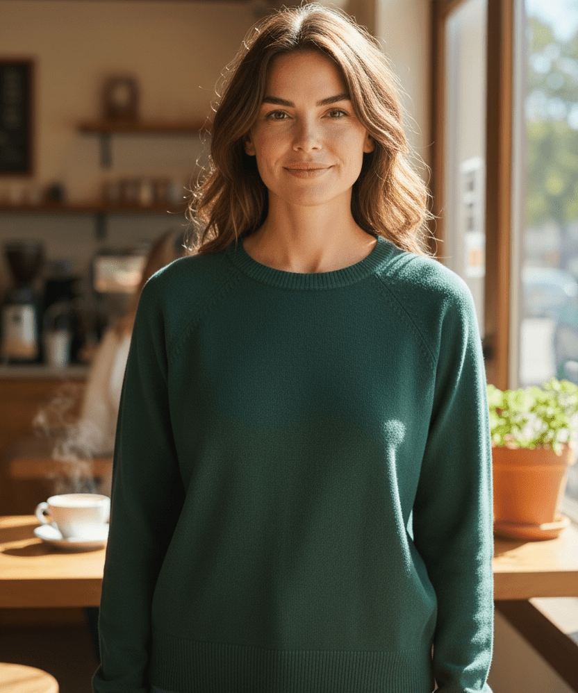 Begonia Sweater - Green - Blue Sky Fashions & Lingerie