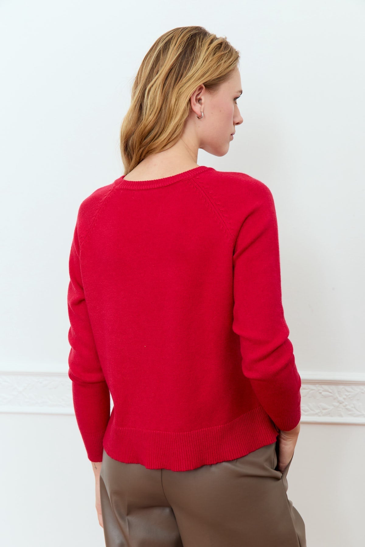 Begonia Sweater - Red - Blue Sky Fashions & Lingerie