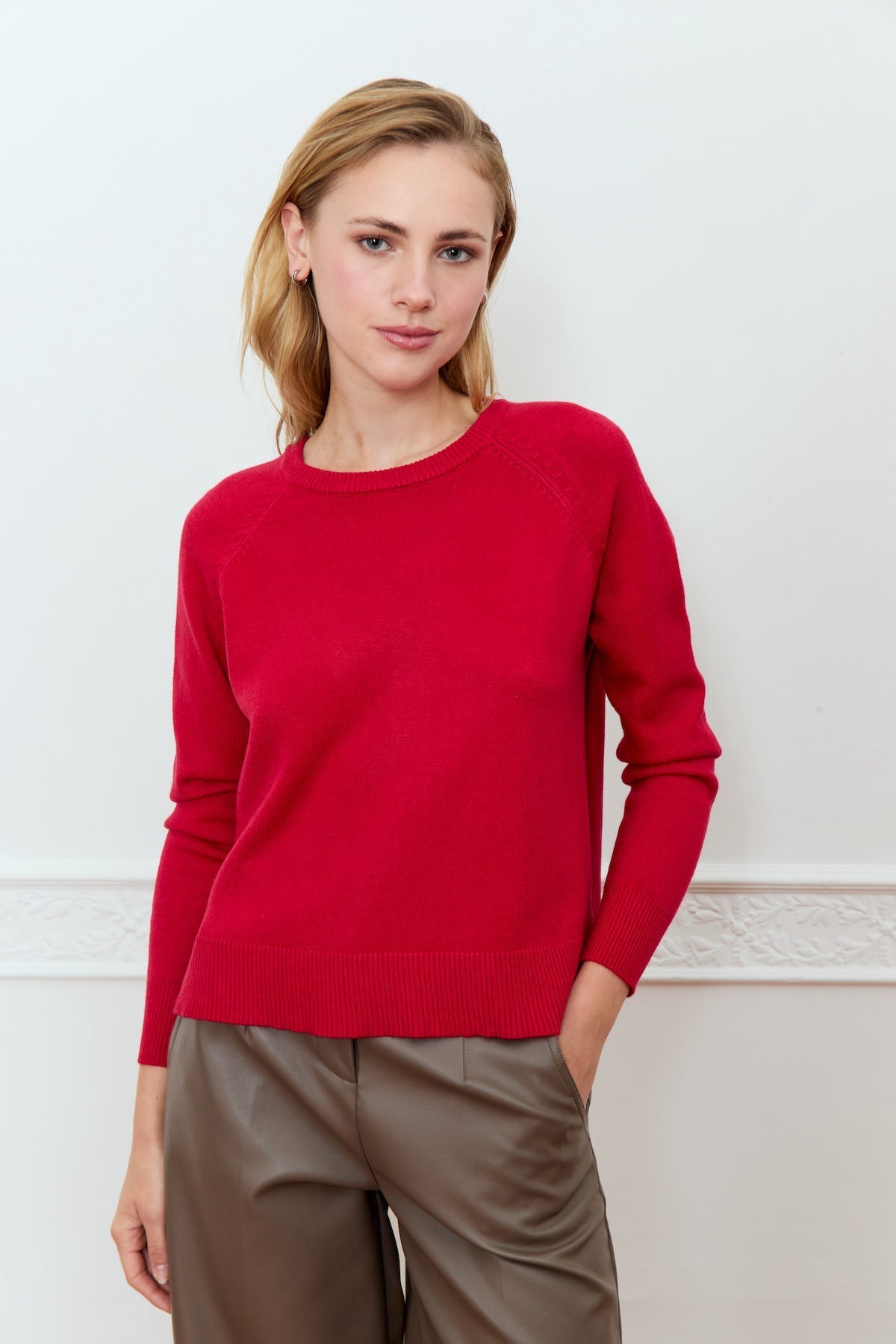 Begonia Sweater - Red - Blue Sky Fashions & Lingerie