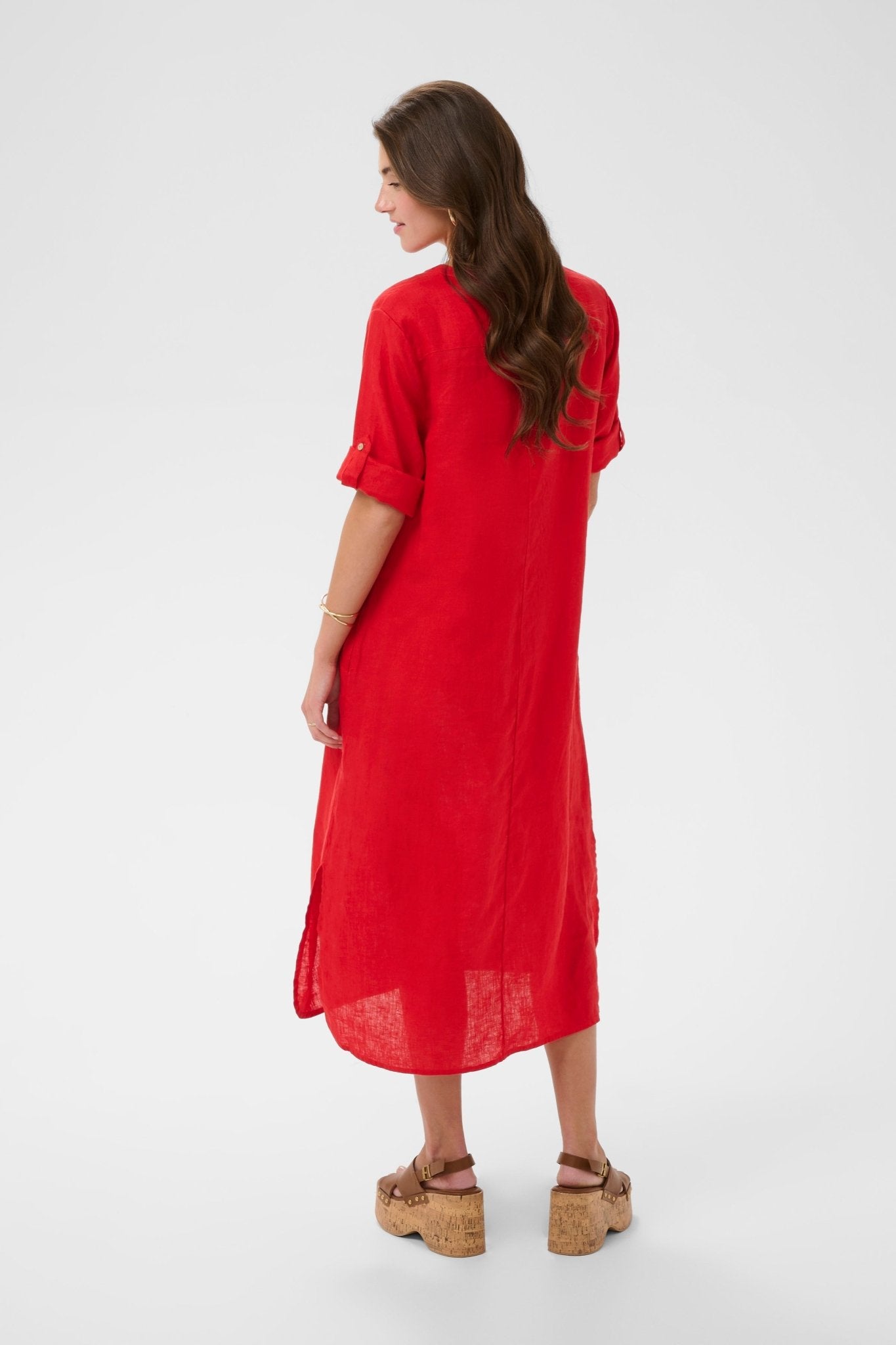 Bellis Caftan Dress by Cream - High Risk Red - Blue Sky Fashions & Lingerie