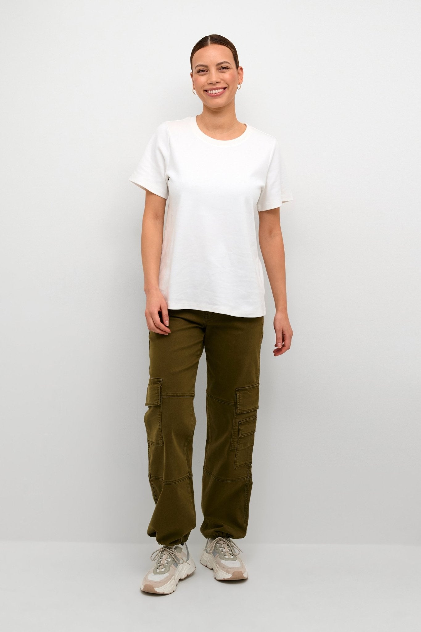 Beth Plain T-shirt by Culure - gardenia white - Blue Sky Fashions & Lingerie