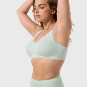Beyond Bra with lace by Evelyn & Bobbie - Ocean Mist - Blue Sky Fashions & Lingerie