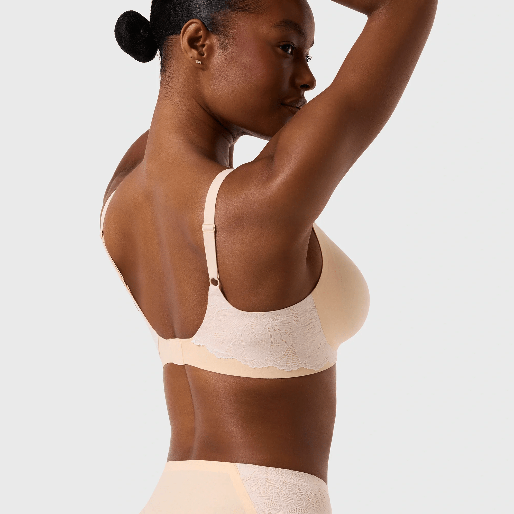 Beyond Bra with lace by Evelyn & Bobbie - Peach Rose - Blue Sky Fashions & Lingerie