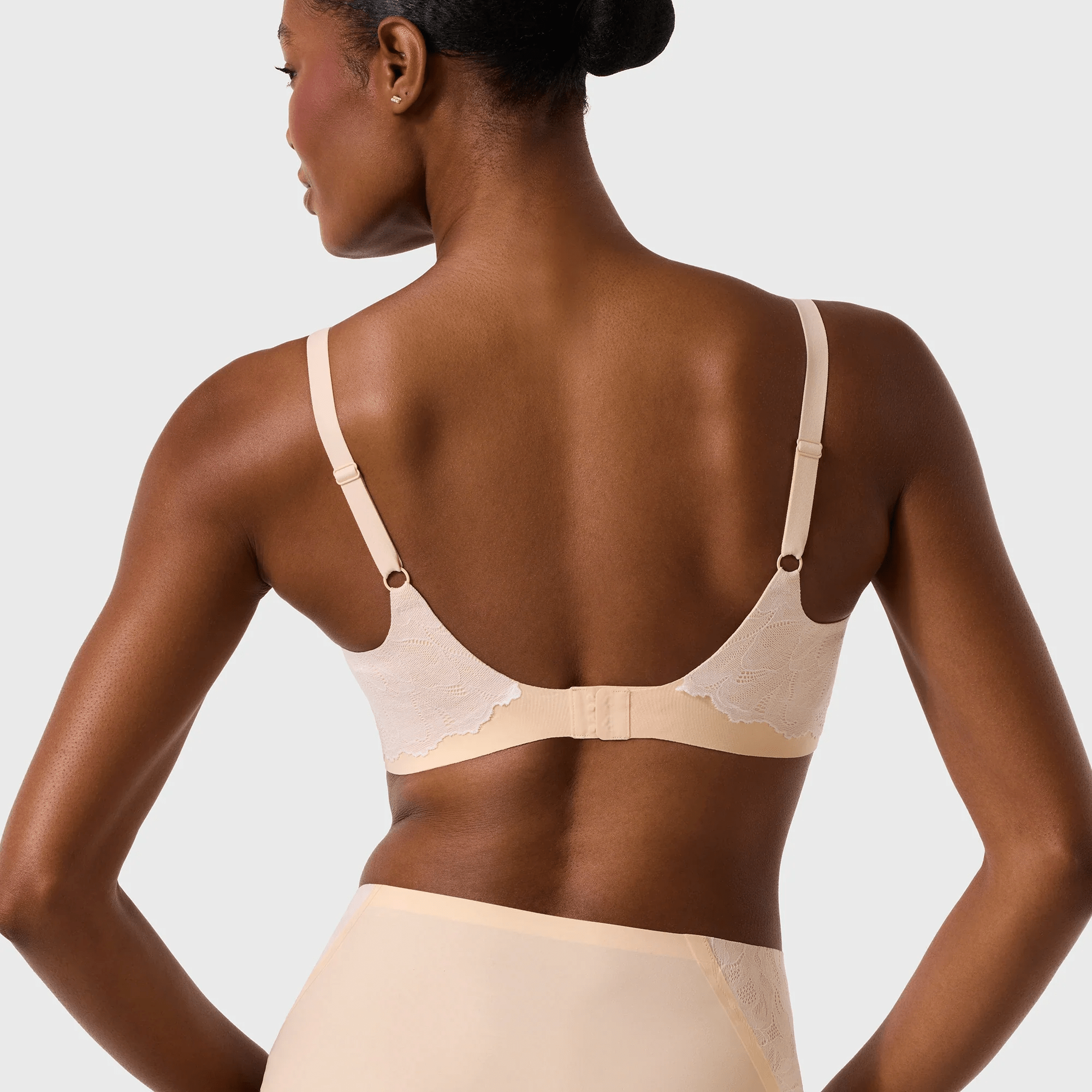 Beyond Bra with lace by Evelyn & Bobbie - Peach Rose - Blue Sky Fashions & Lingerie