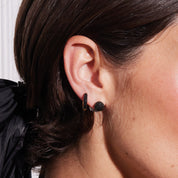 Black 8mm Sparkle Ball Stud Earrings - Blue Sky Fashions & Lingerie