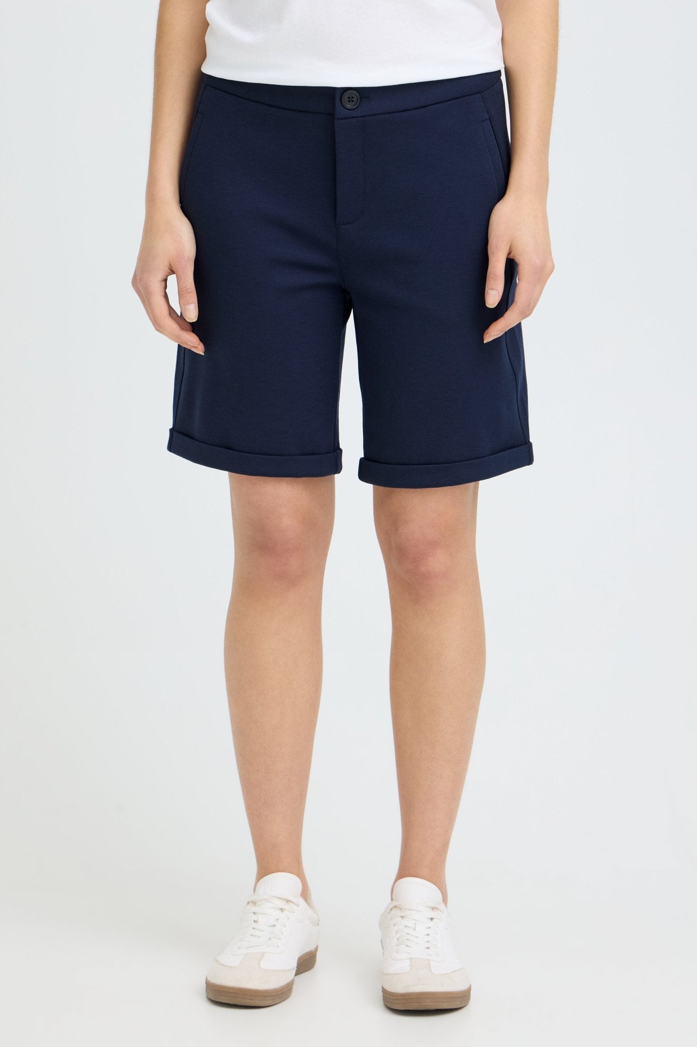 Blazer Shorts by Fransa - Navy - Blue Sky Fashions & Lingerie