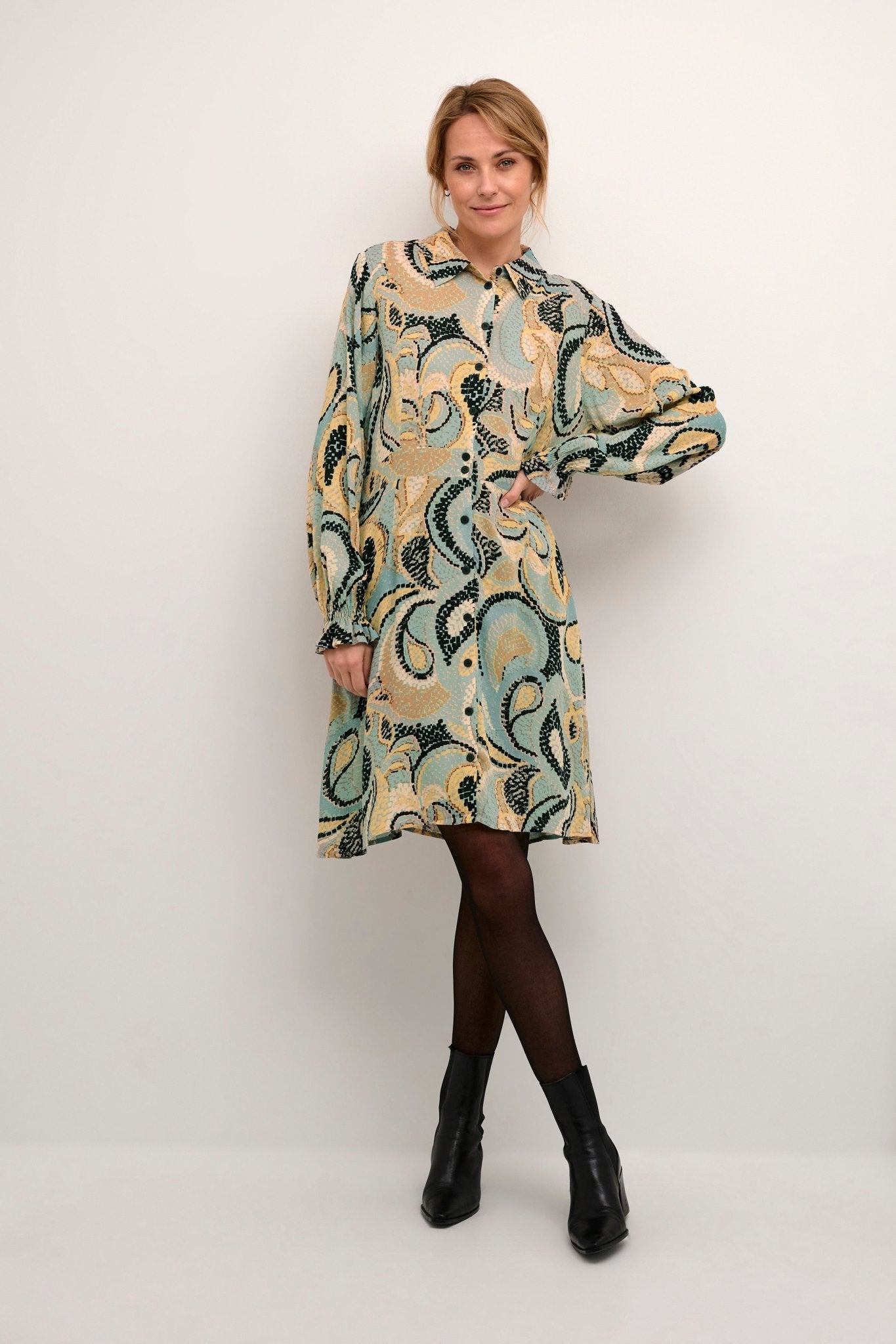 Bobbie Short Paisley Dress by Culture - Blue Sky Fashions & Lingerie