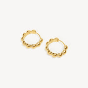 Bubbly Hoop Earrings - Gold - Blue Sky Fashions & Lingerie