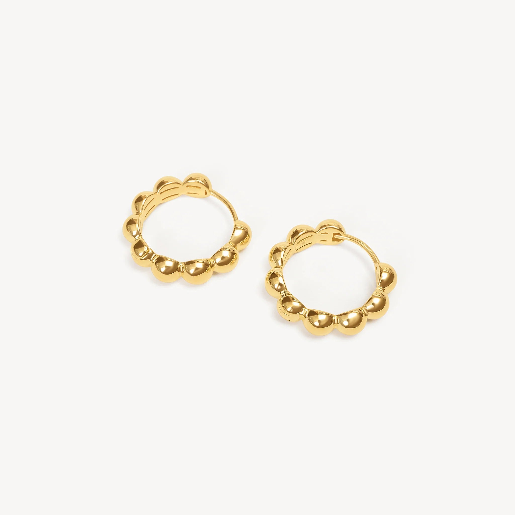 Bubbly Hoop Earrings - Gold - Blue Sky Fashions & Lingerie