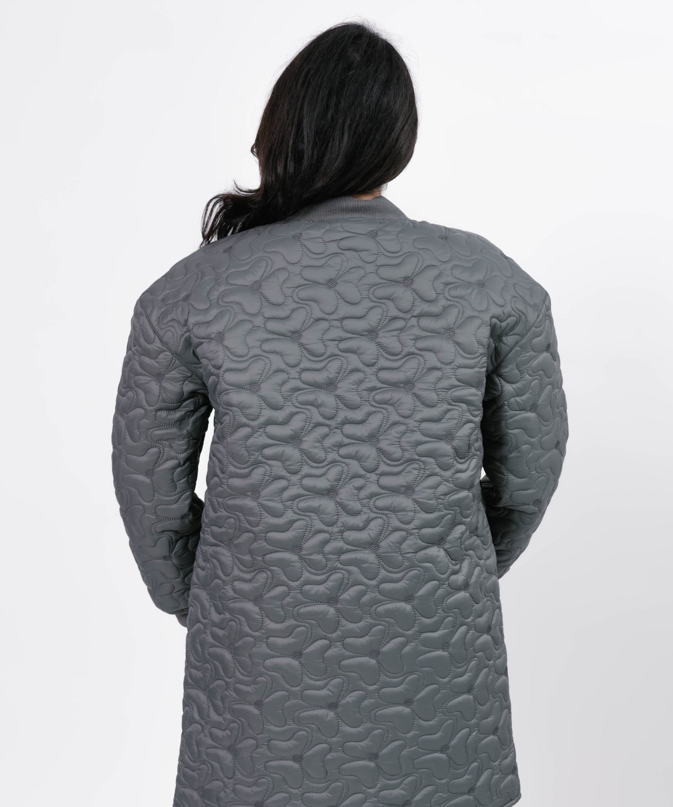 CARSON QUILTED JACKET IN MAGNET GREY - Blue Sky Fashions & Lingerie