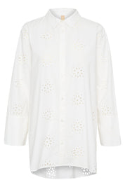 Cassie Shirt by Culture - white gardenia - Blue Sky Fashions & Lingerie