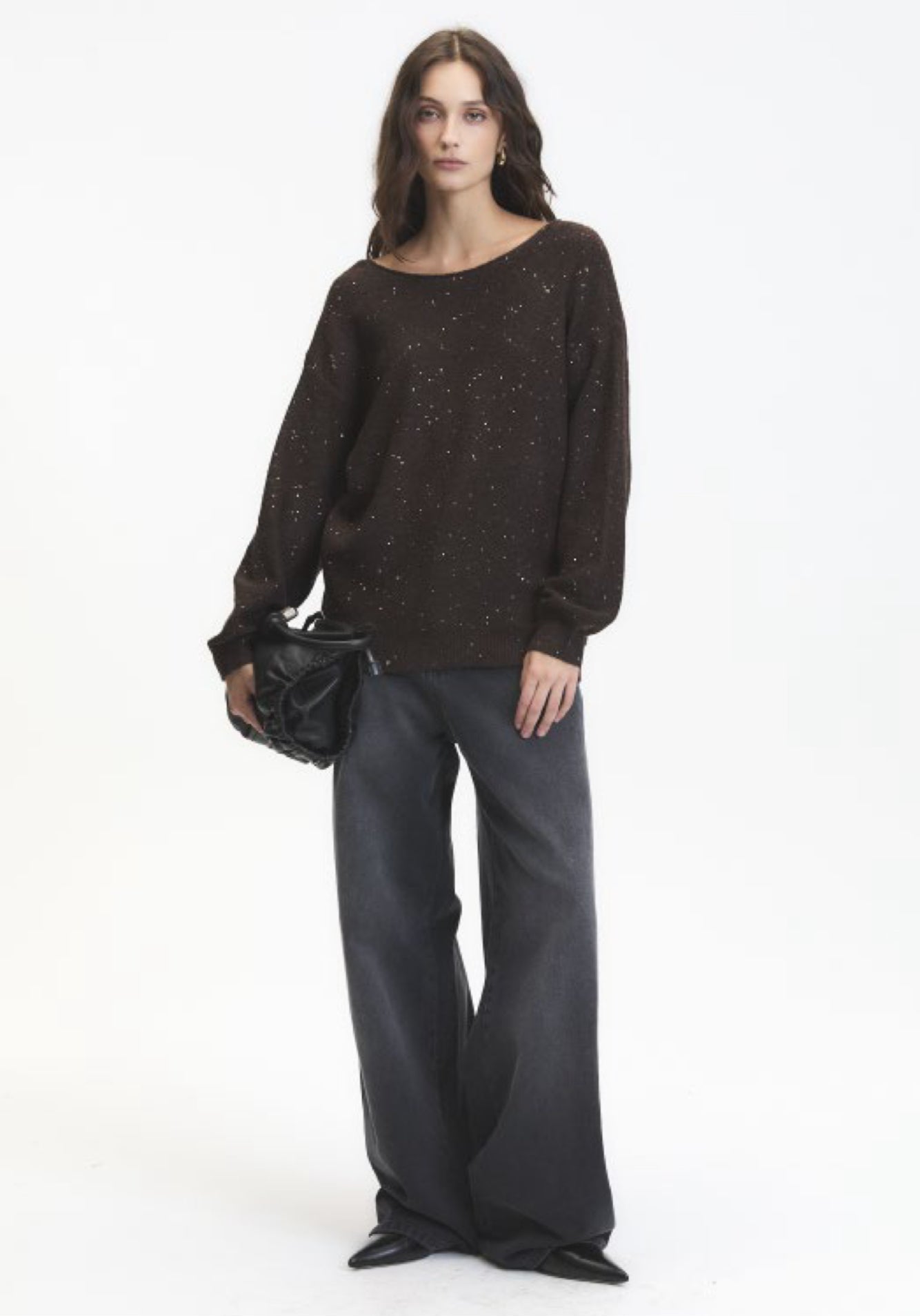 Catalpa sweater - chocolate brown - Blue Sky Fashions & Lingerie