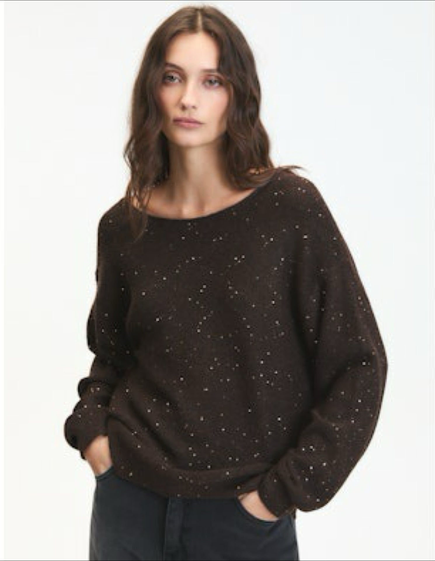 Catalpa sweater - chocolate brown - Blue Sky Fashions & Lingerie