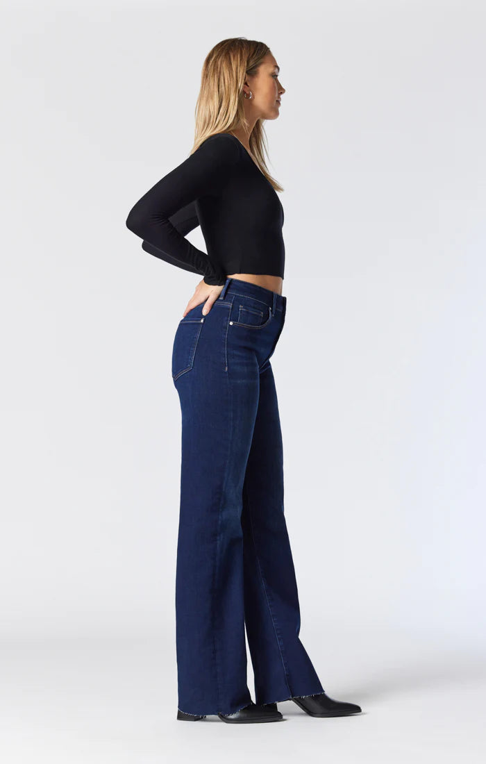 Victoria Wide Leg Jeans - Deep Organic Blue