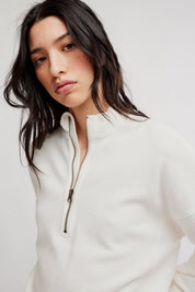 CELESTE QUARTERZIP by Free People - ivory - Blue Sky Fashions & Lingerie