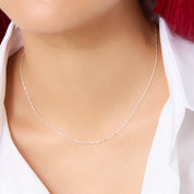 CELESTIAL CHAIN NECKLACE 20” Silver - Blue Sky Fashions & Lingerie