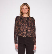 Celine Sweater by John + Jenn - Amur Leopard print - Blue Sky Fashions & Lingerie