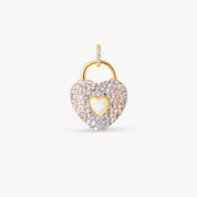 CHAMPAGNE SPARKLE HEART CHARM - Blue Sky Fashions & Lingerie