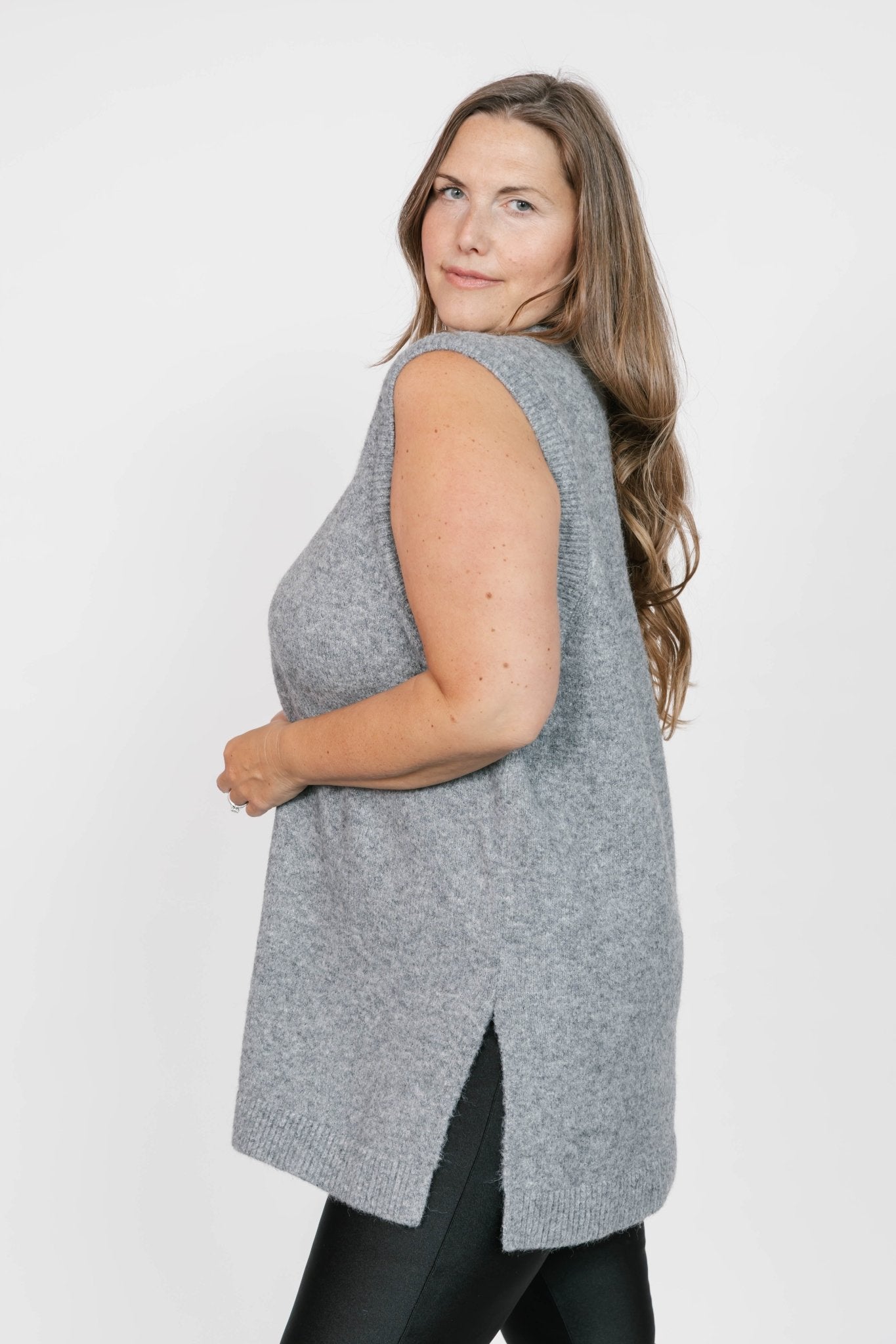 CHARLIE SWEATER TUNIC IN HEATHER GREY by Smash & Tess - Blue Sky Fashions & Lingerie
