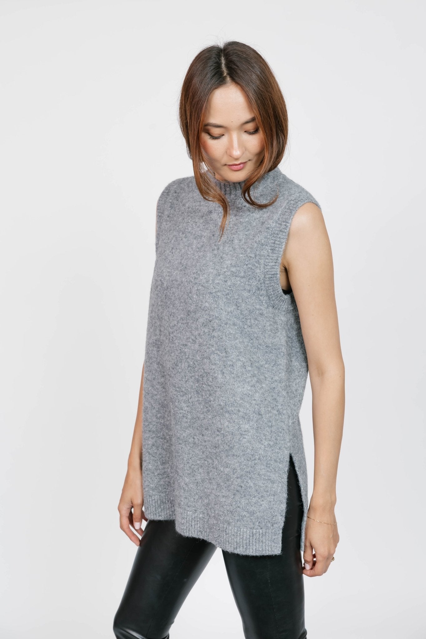 CHARLIE SWEATER TUNIC IN HEATHER GREY by Smash & Tess - Blue Sky Fashions & Lingerie