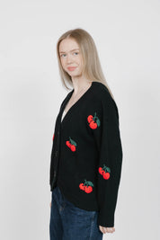 CHERRY CARDIGAN IN MIDNIGHT BLACK - Blue Sky Fashions & Lingerie