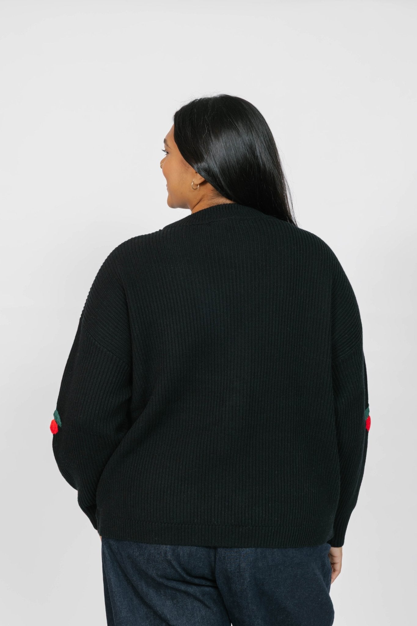 CHERRY CARDIGAN IN MIDNIGHT BLACK - Blue Sky Fashions & Lingerie