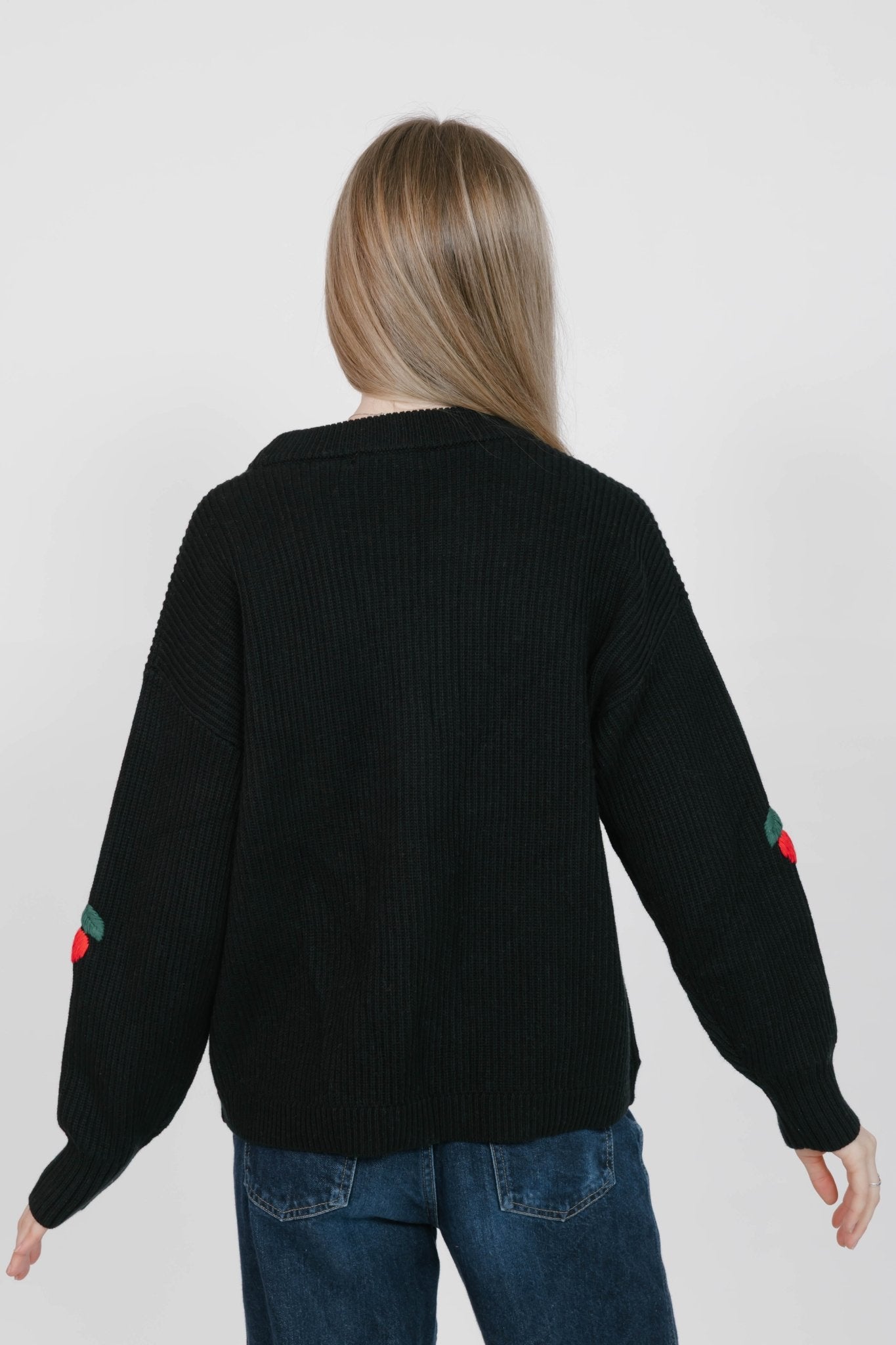 CHERRY CARDIGAN IN MIDNIGHT BLACK - Blue Sky Fashions & Lingerie