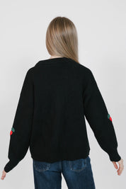CHERRY CARDIGAN IN MIDNIGHT BLACK - Blue Sky Fashions & Lingerie