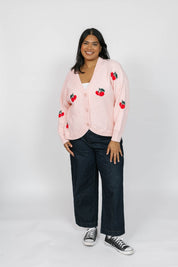 CHERRY CARDIGAN IN PINK - Blue Sky Fashions & Lingerie