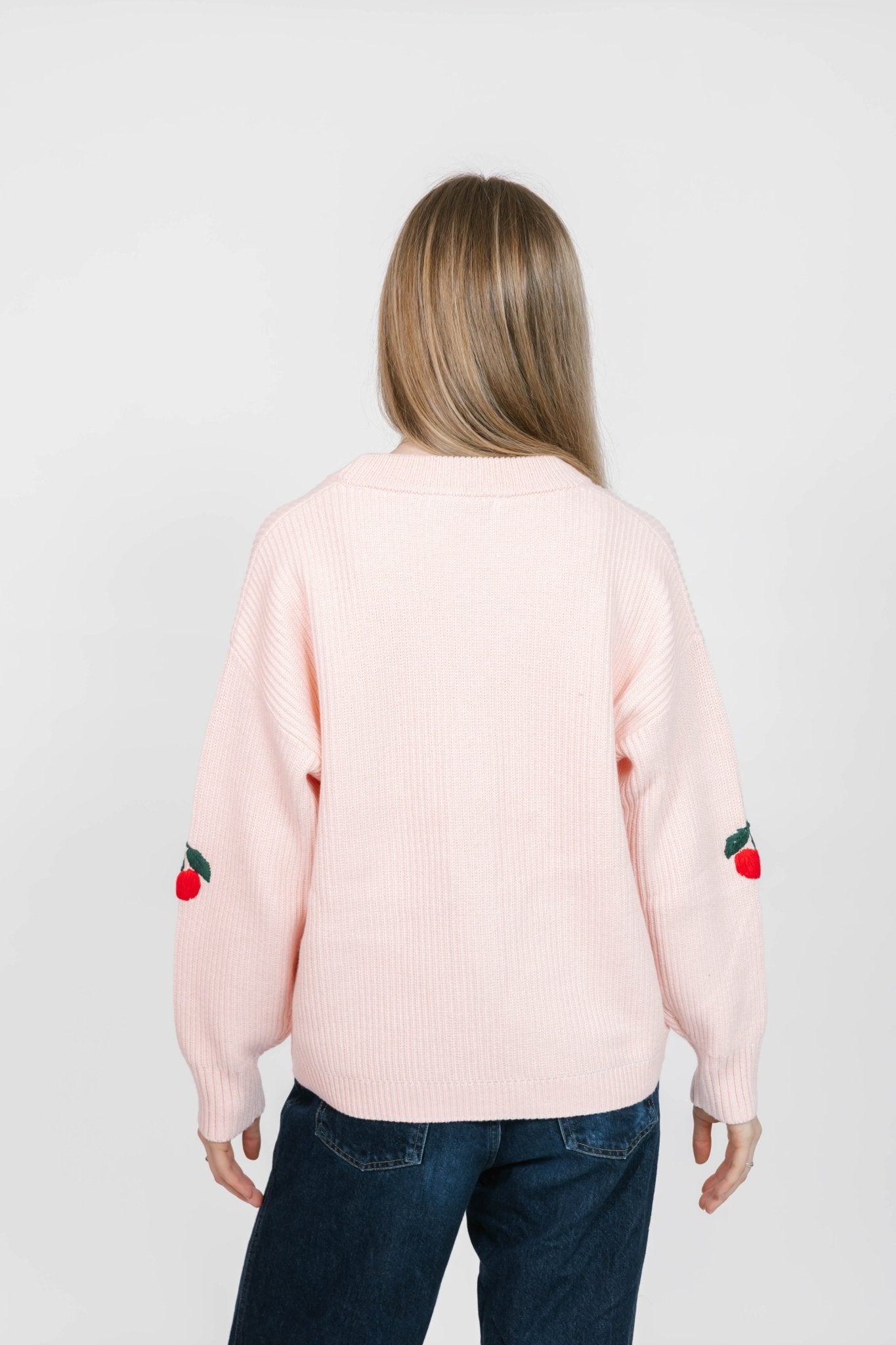 CHERRY CARDIGAN IN PINK - Blue Sky Fashions & Lingerie